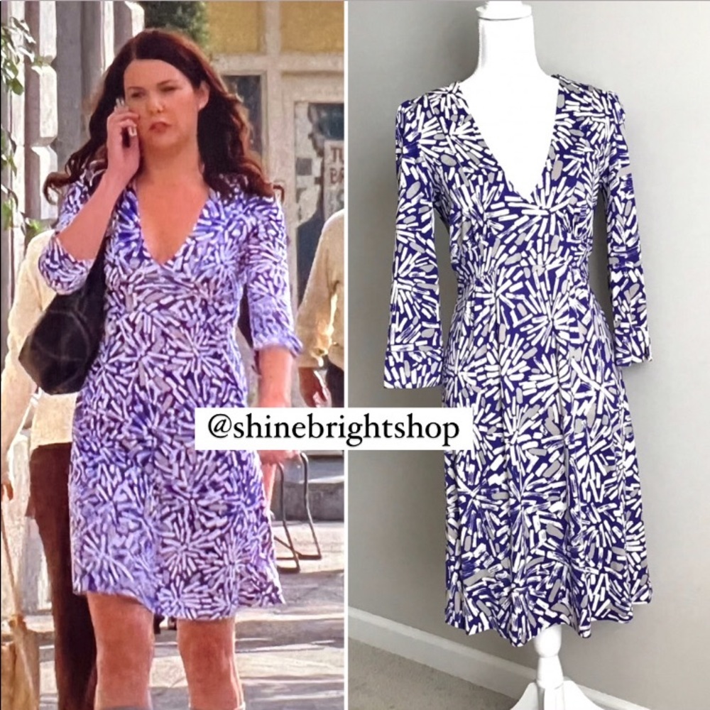 NWT Early 2000s Vintage Silk Dress ASO Lorelai Gilmore in Gilmore Girls - Picture 2 of 16